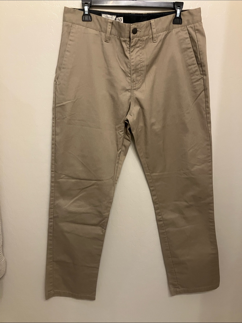 Volcom Men's Khaki Chino Pants - Tan